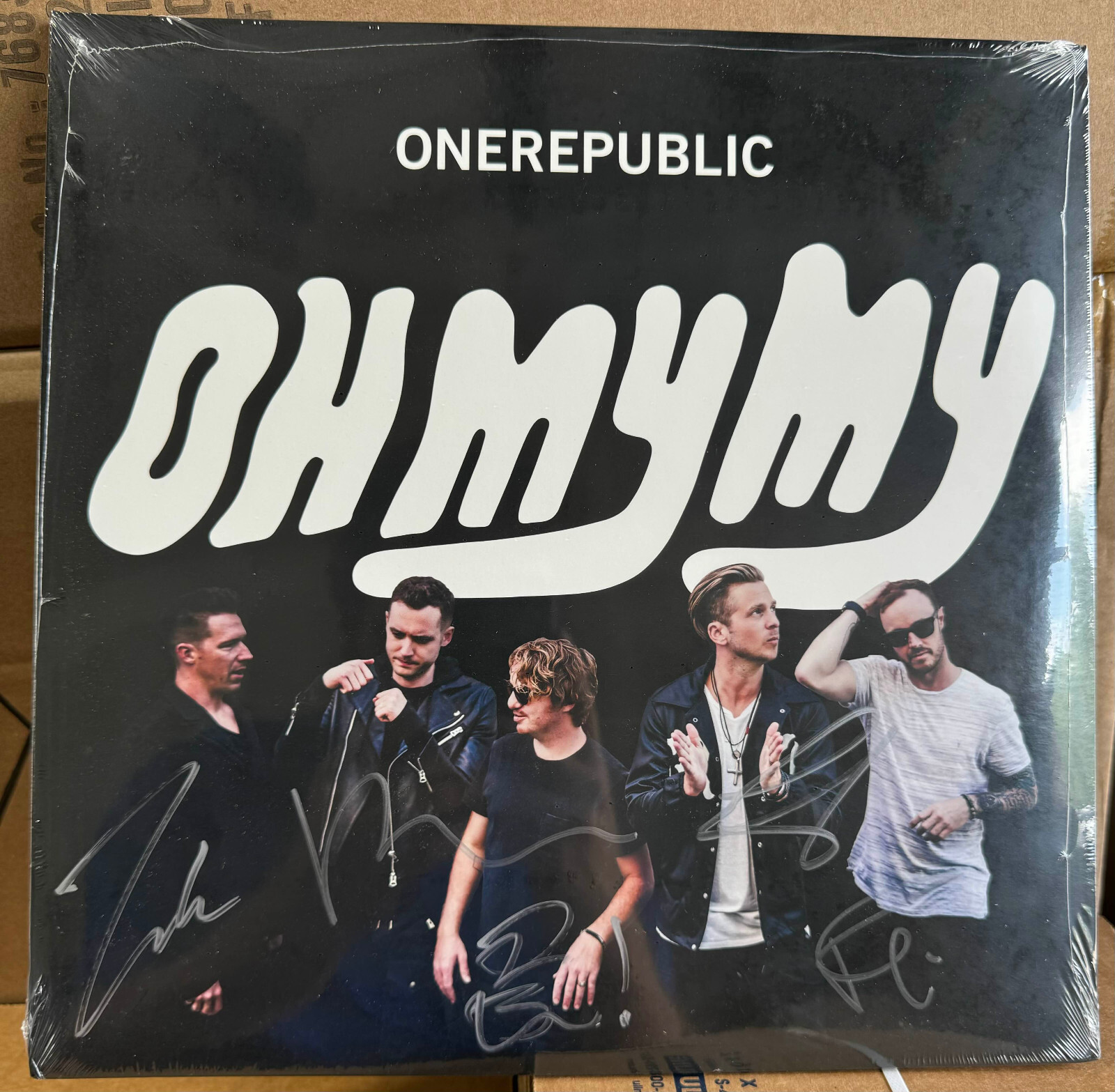 OneRepublic Oh My My Signed Vinyl Autographed Jacket SIGNED IN HAND