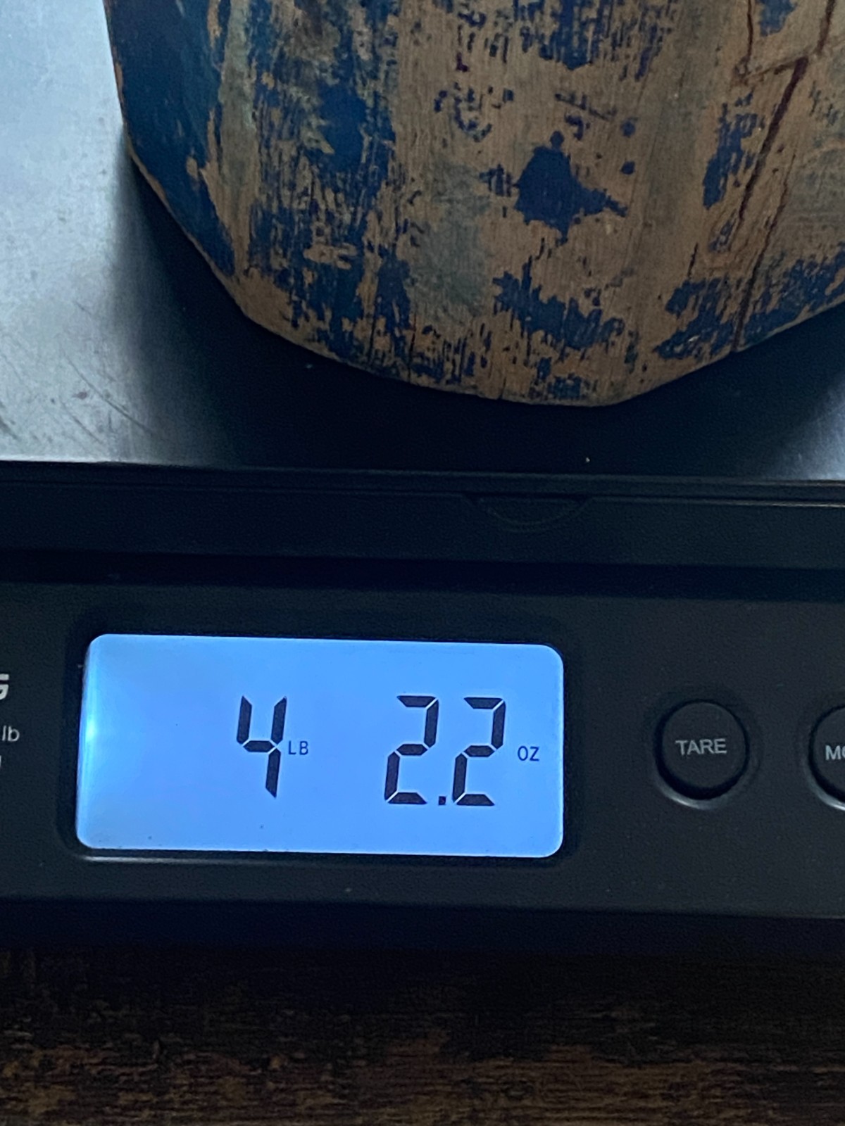 Wooden Lobster Bouy Solid Wood Nautical Themed - 12" x 5" - Green Blue