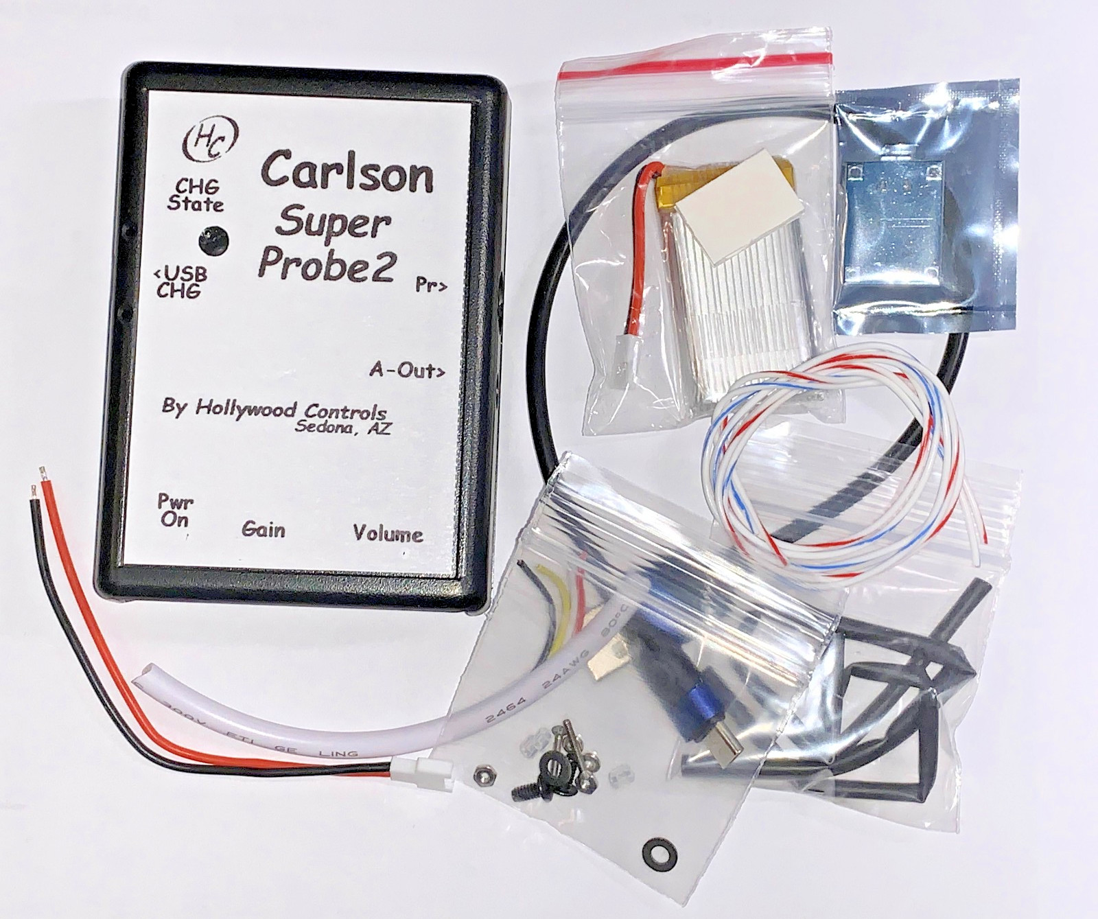 Carlson SuperProbe2 Case Kit w/Mounted Speaker/780mAh Battery/4046 Charger