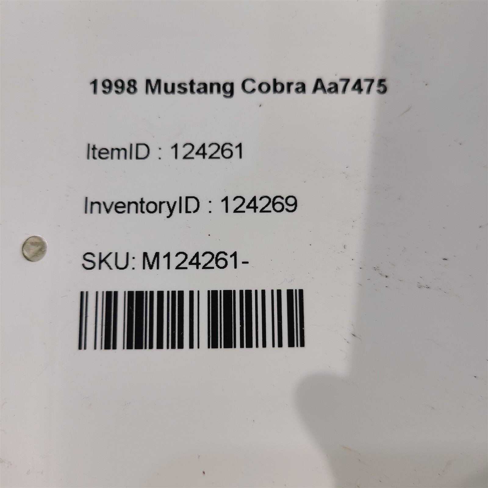 94-98 Mustang Clutch & Brake Pedal Assembly Manual Trans Aa7475 - NOTE