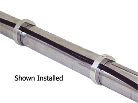 V-FACTOR POLISH BRAKE LINE CLAMP FOR 41mm FORK TUBE BIG DOG AIH HARLEY