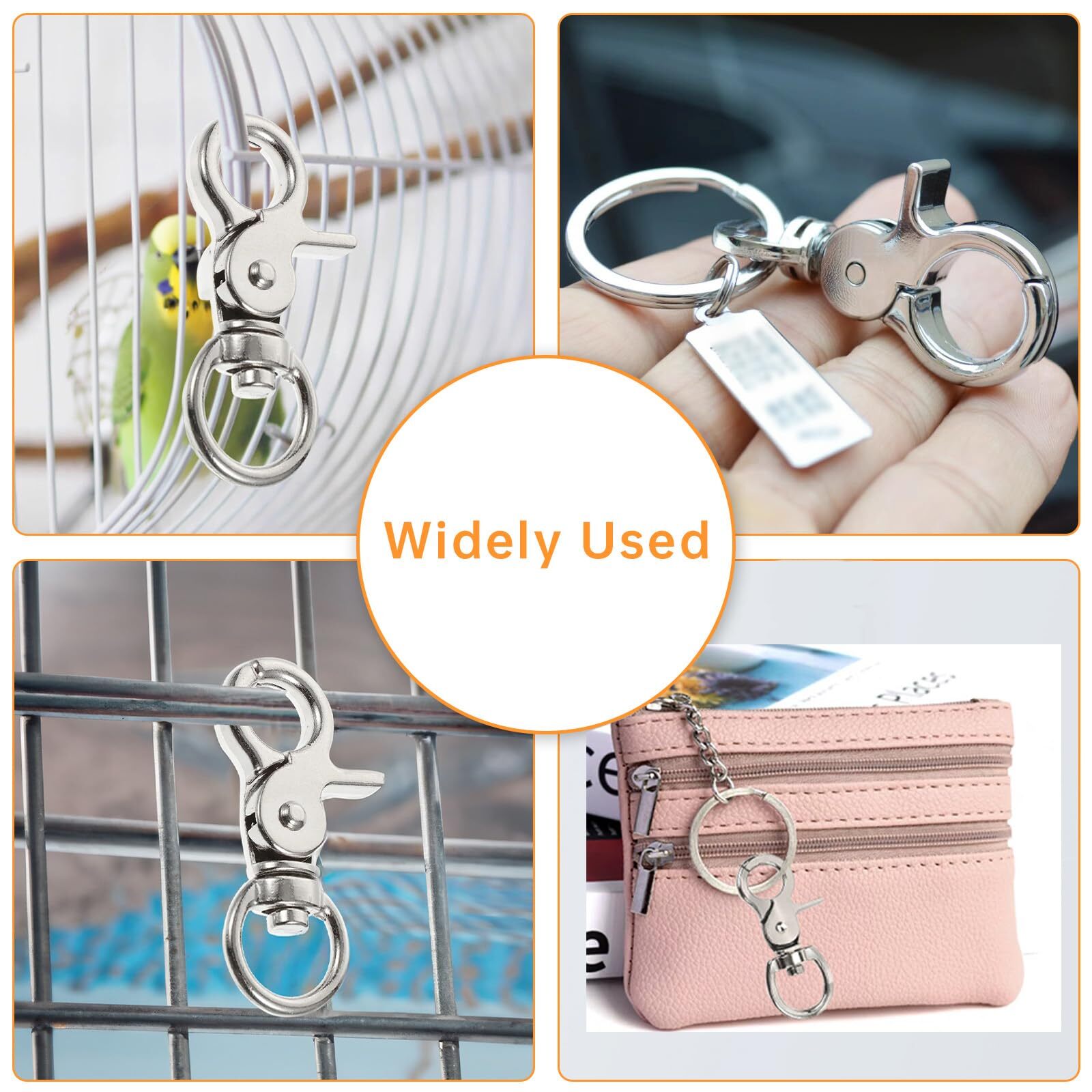 10PCS Trigger Snap Hooks 2.32'' x 0.82'' Heavy Duty Swivel Snap Hooks Metal C...