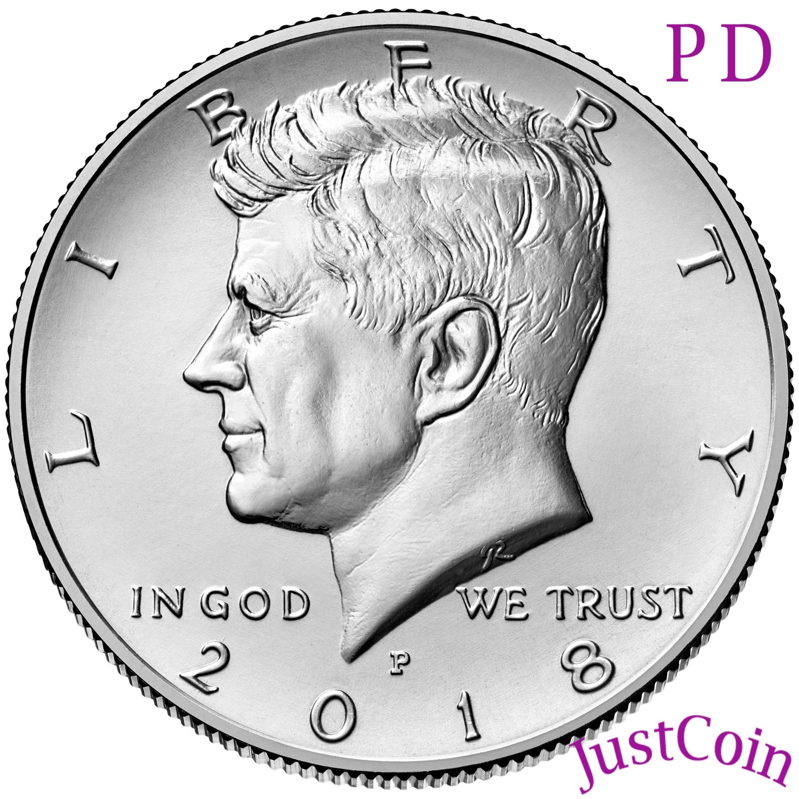 2018 P&D KENNEDY HALF DOLLAR SET CLAD TWO COINS SET UNCIRCULATED