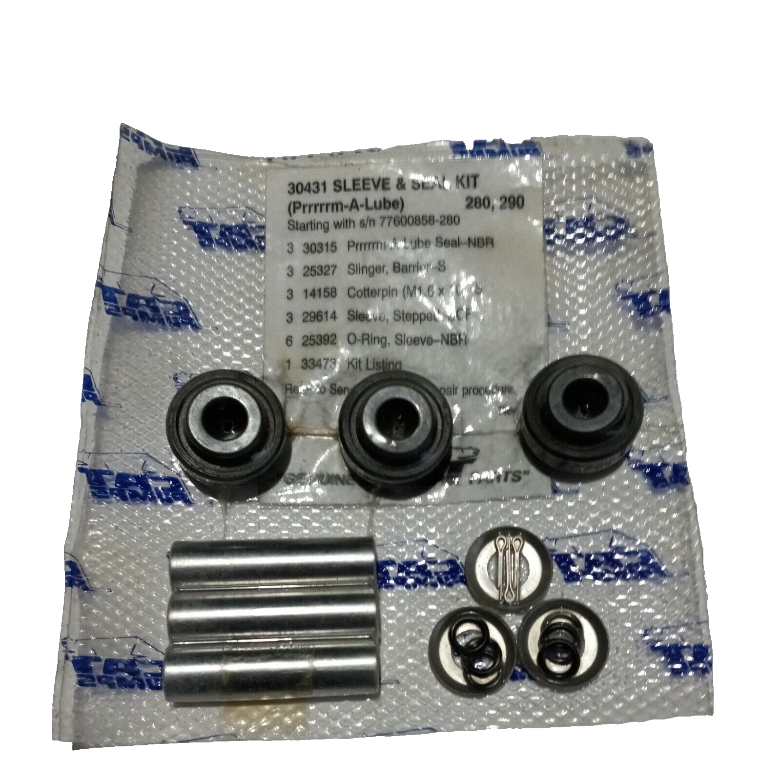30431 Cat Pump 280, 290 Sleeve & Seal Prrrm-A-Lube Kit