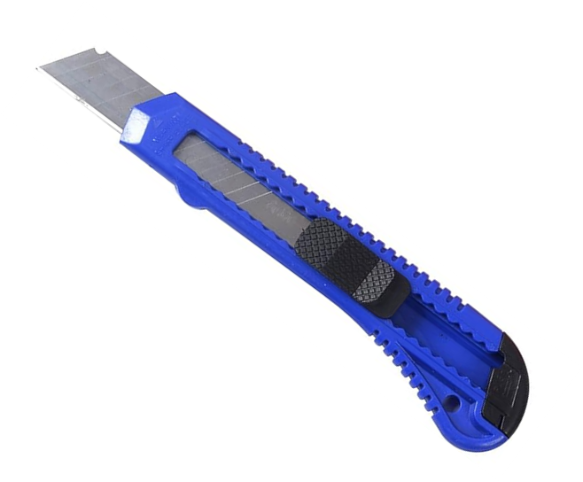 8 Safety Box Cutter Utility Knife Tool Retractable Snap Off Razor Blade BLUE