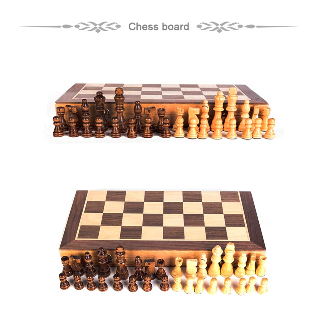 Chess Set Chess Board Game Kids Folding Chess Board 15 in Family Game Set Age 6+