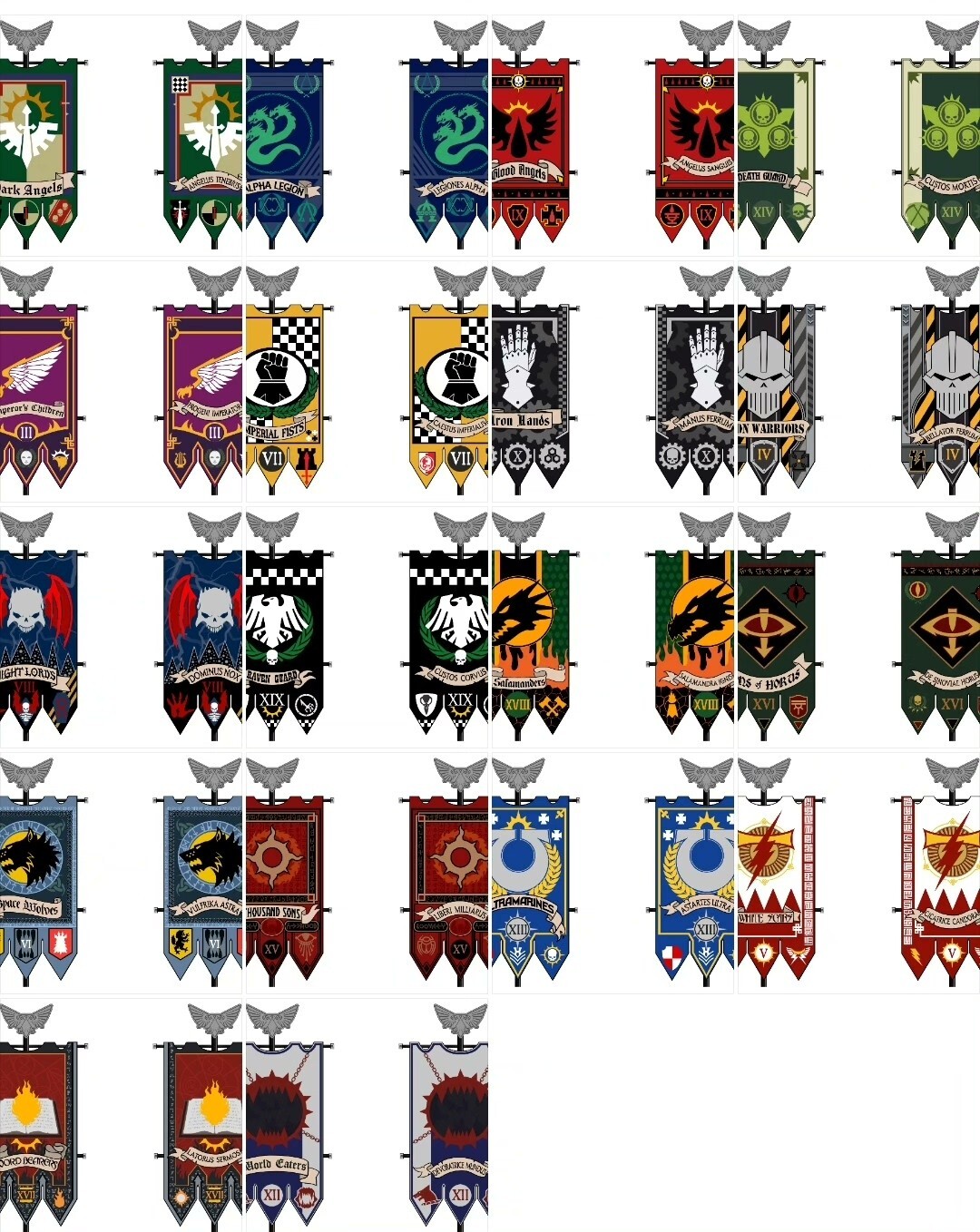 Warhammer 40K Ultramarines Chapter Banner