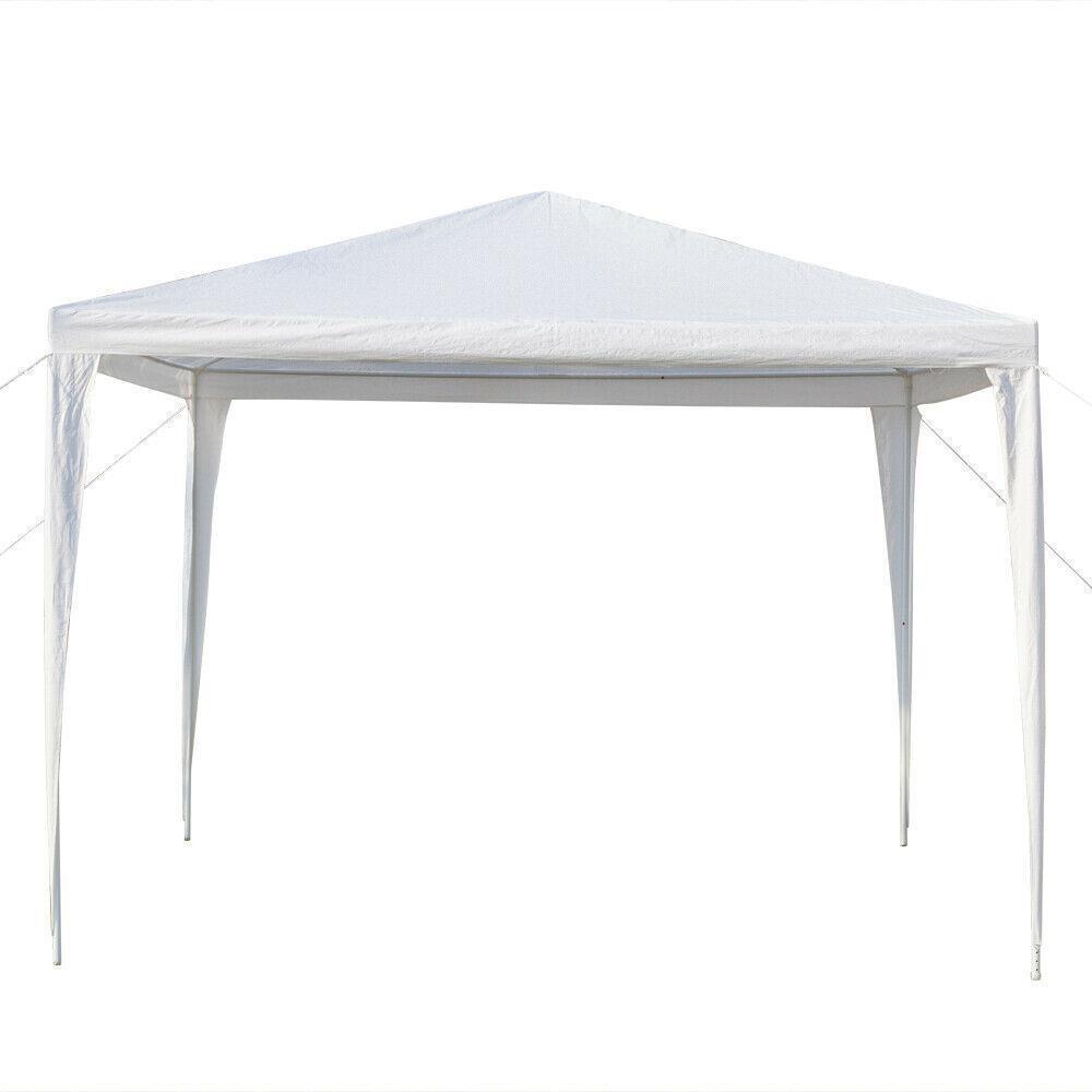 10'x10' Party Canopy Tent Outdoor Gazebo Wedding Canopy 4 Removable Walls