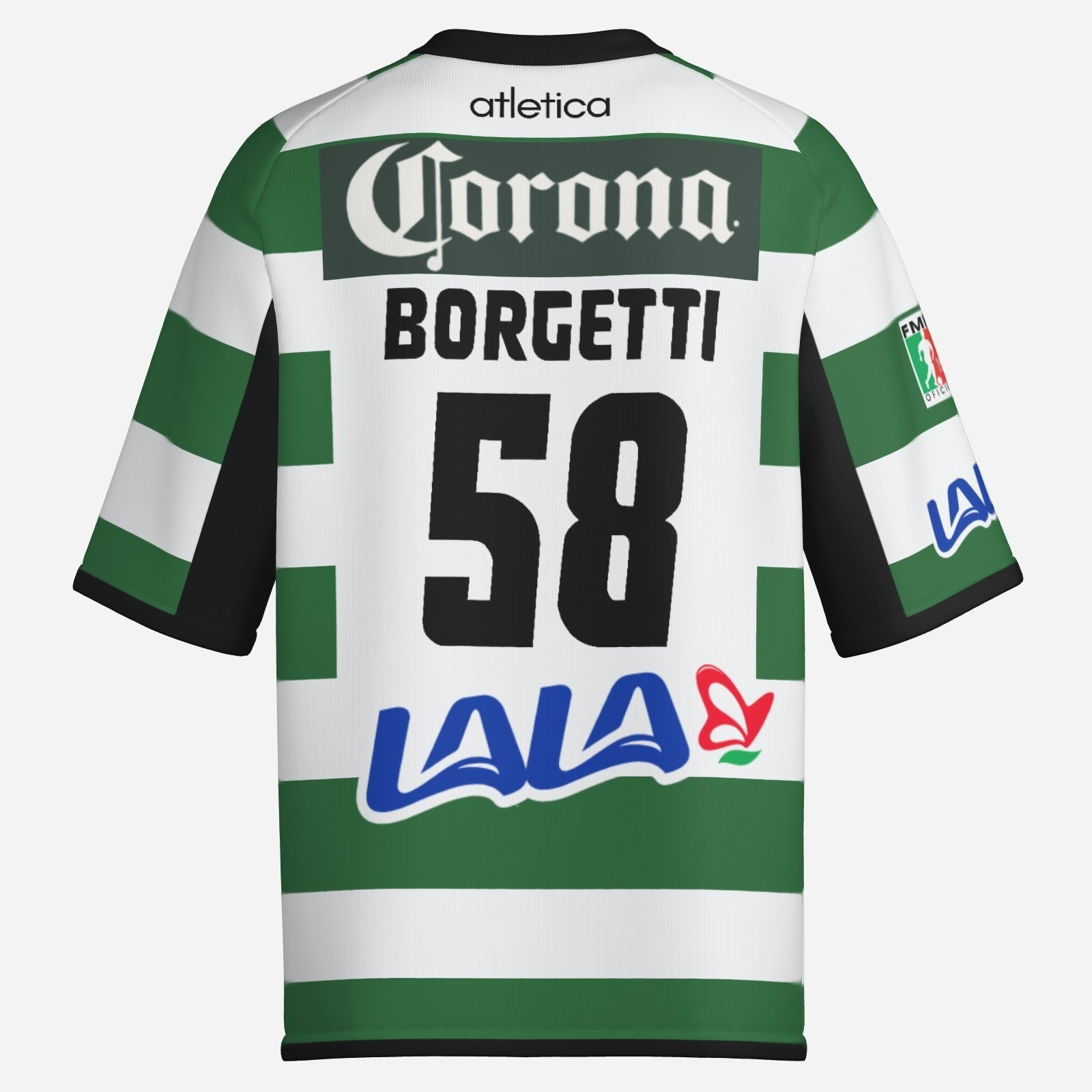 Santos Laguna - soccer jersey playera Replica shirt, 2002 2003 home BORGETTI