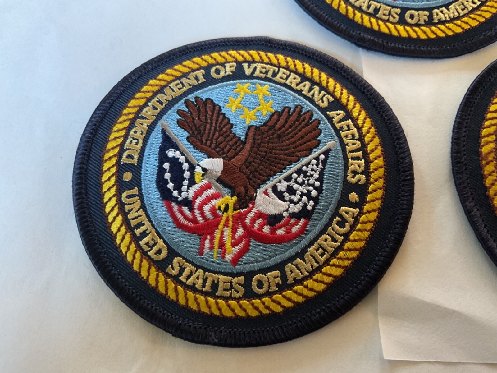 Department Of Veterans Affairs Hat,vest,jacket size collectible patch 3 pieces