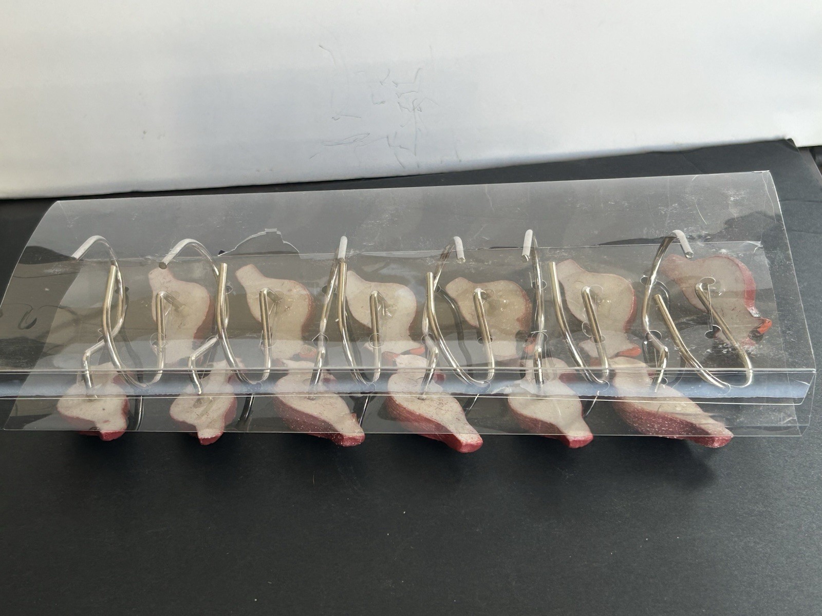 Set of 12 Cardinal Red Bird Shower Curtain Hooks Rings