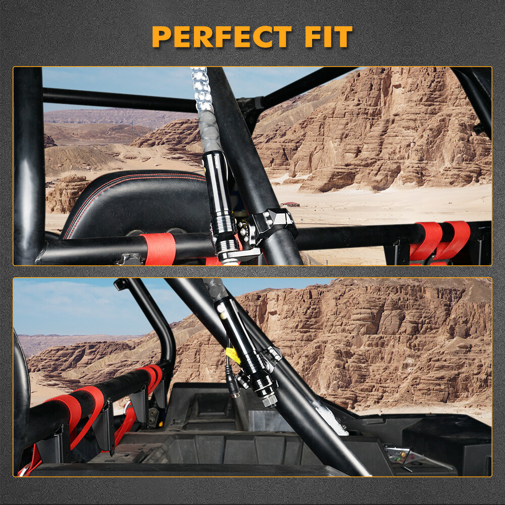 ATV UTV Mount Bracket For LED Whip Light Bar Led Pods 1.75”-2” Roll Bar Cage