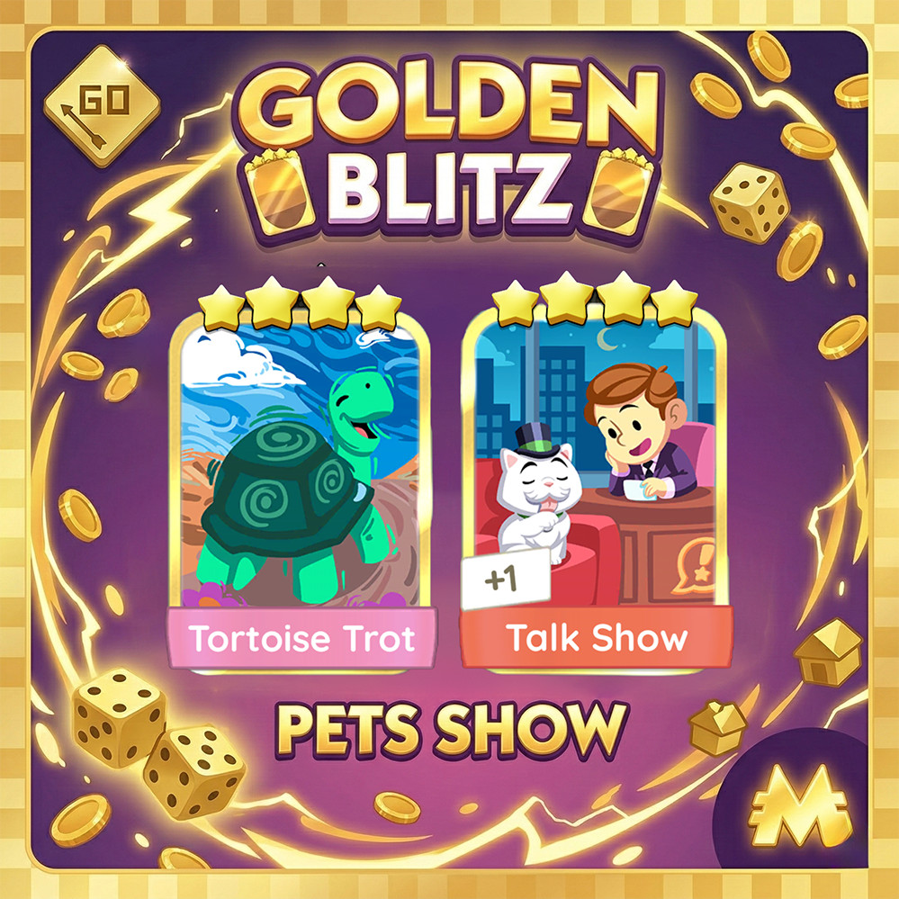 🌈Golden Blitz Go 4⭐ Talk Show / Tortoise Trot - Fast & Cheap ⚡️Mono-poly