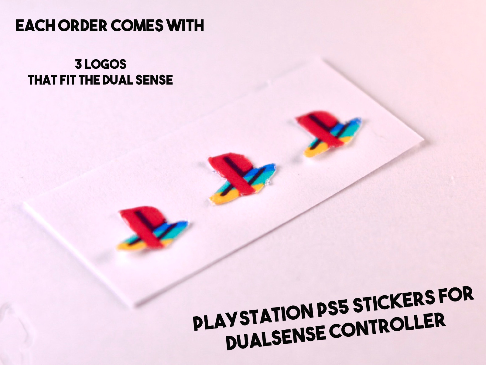PlayStation 5 PS5 Pad Controller PS Power Button Vinyl Overlay Sticker PS Logo