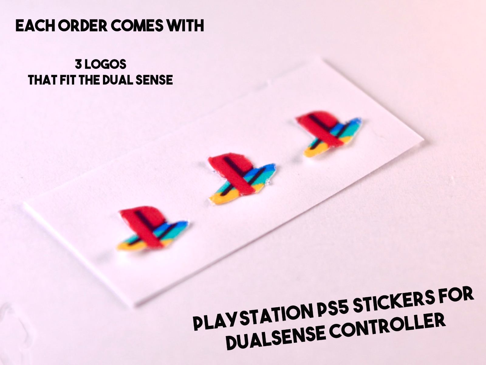 PlayStation 5 PS5 Pad Controller PS Power Button Vinyl Overlay Sticker PS Logo