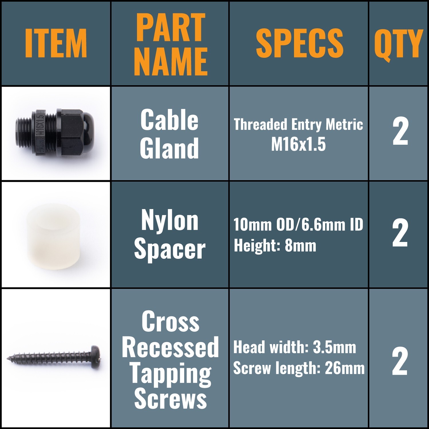 POWERTEC 71834 Deep Switch Box with Hardware for POWERTEC Switch Compatibility