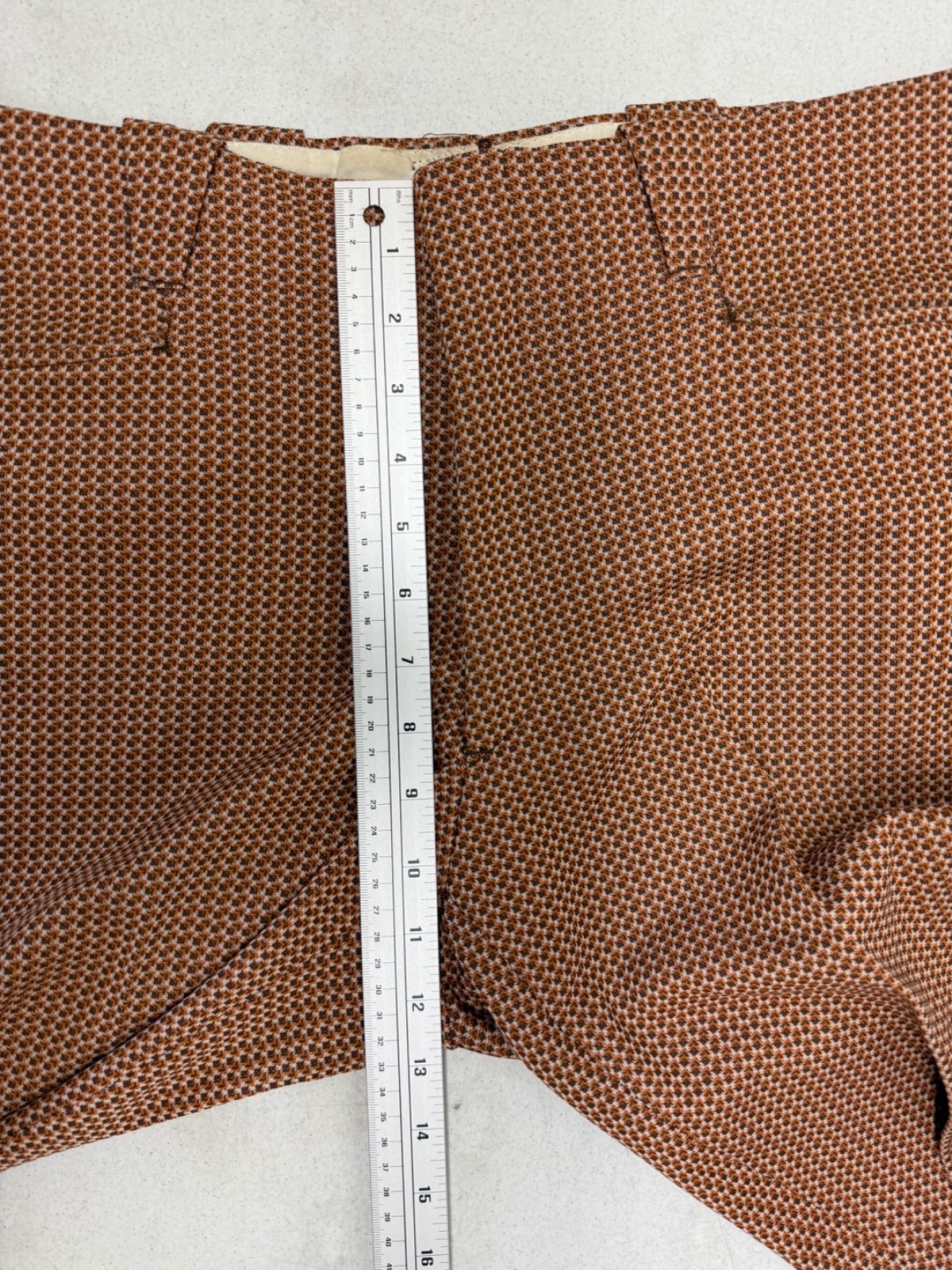 Vtg 60-70s H BAR C Ranchwear Mens 34x32 Multi Color Washable Poly Western Slacks