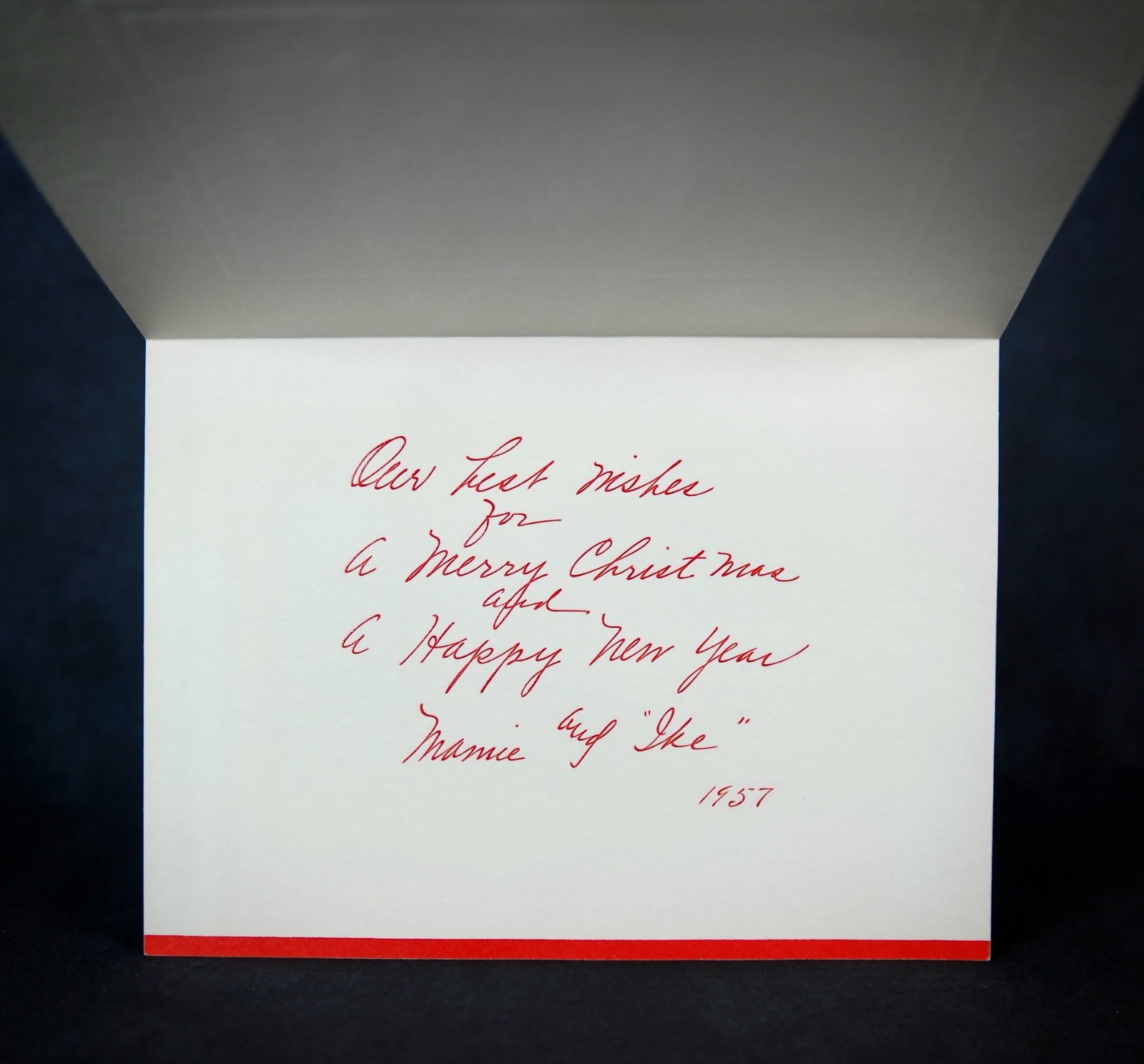 1957 Eisenhower White House Personal Christmas card - excellent condition!