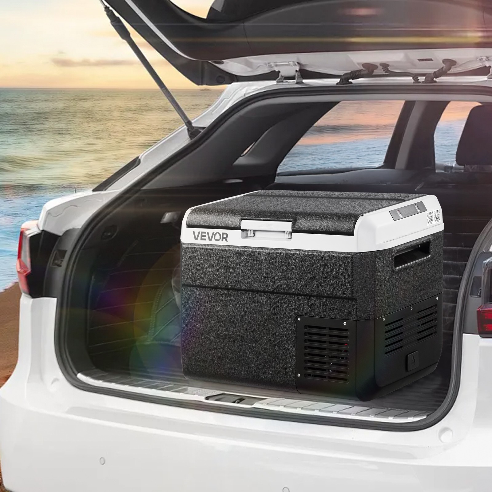 VEVOR 12V Car Refrigerator Portable Freezer 31.7QT Electric Cooler for Camping