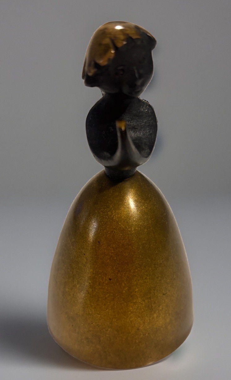 Walter Bosse Praying Angel Bell Cherub Hagenauer Brass Bronze Mid Century Decor