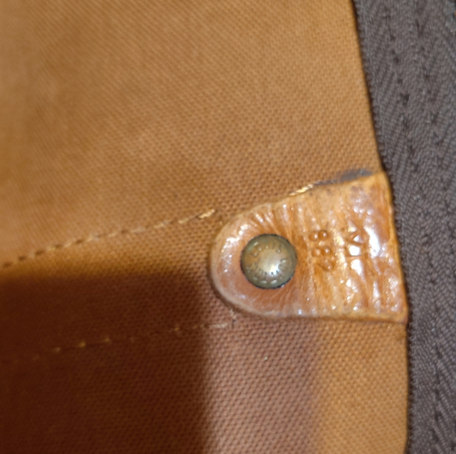 Louis Vuitton Monogram Leather Canvas Carry On Duffle Bag Brown Unisex