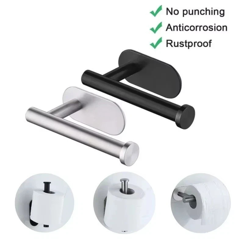 Modern Toilet Paper Holder 304 Stainless Steel Wall Mounted Bathroom Storage*