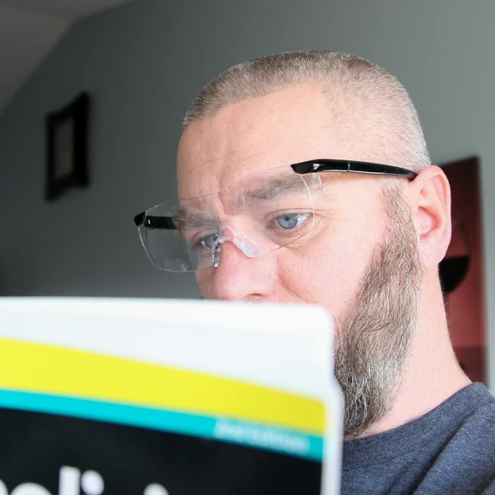 Big Vision Eye Glasses 1.6X Magnifying Eyewear Make Everything Bigger Clearer