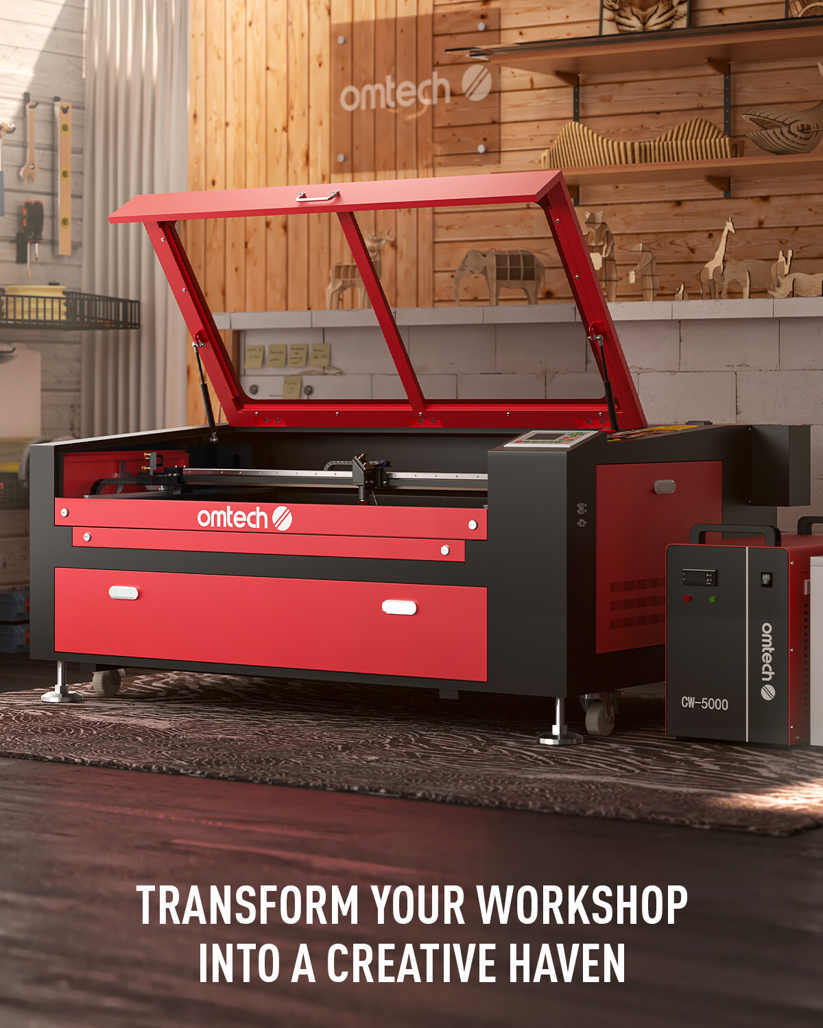 OMTech 100W 24x40 CO2 Laser Engraver Cutter Engraving Cutting Marking Machine