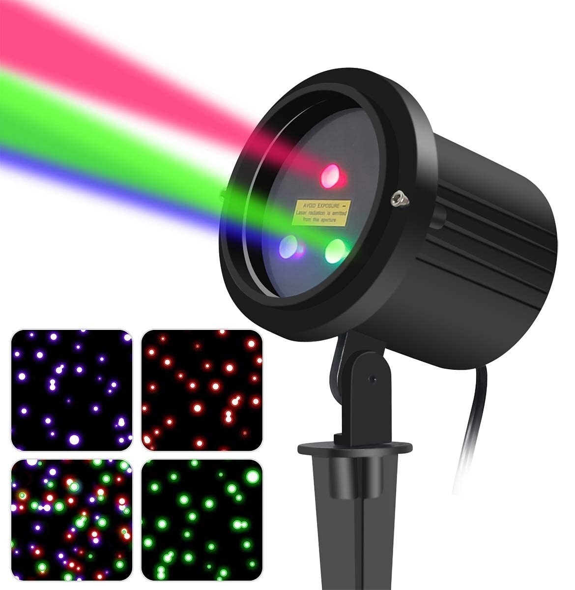 Laser Projector Lights Christmas Lights for Home Garden RED BLUE & GREEN Colour
