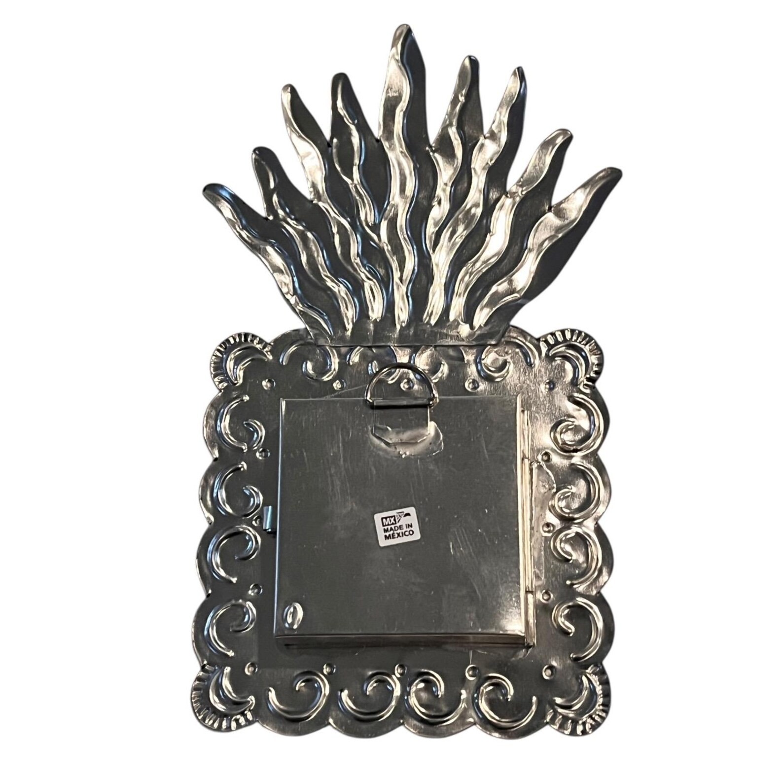 Mexican Tin Shadowbox Nicho, SACRED HEART Virgin GUADALUPE