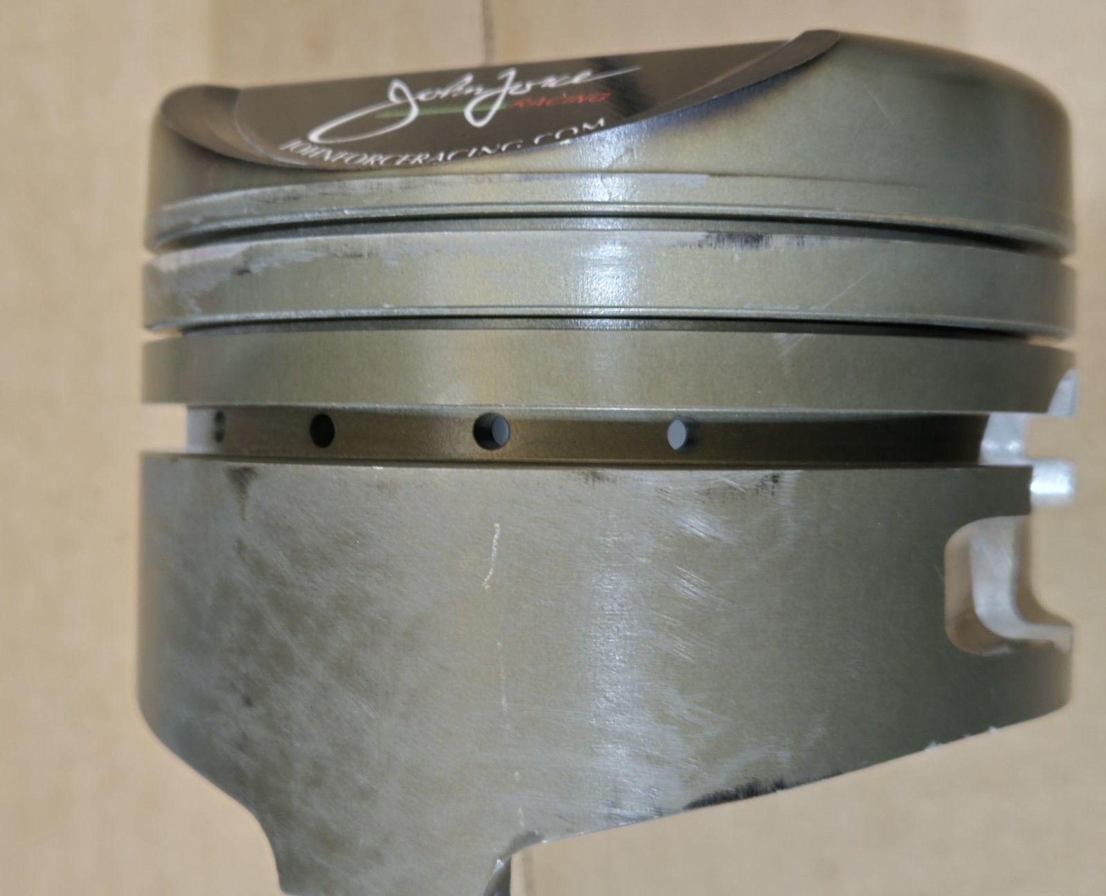 John Force Autographed Used Piston With COA