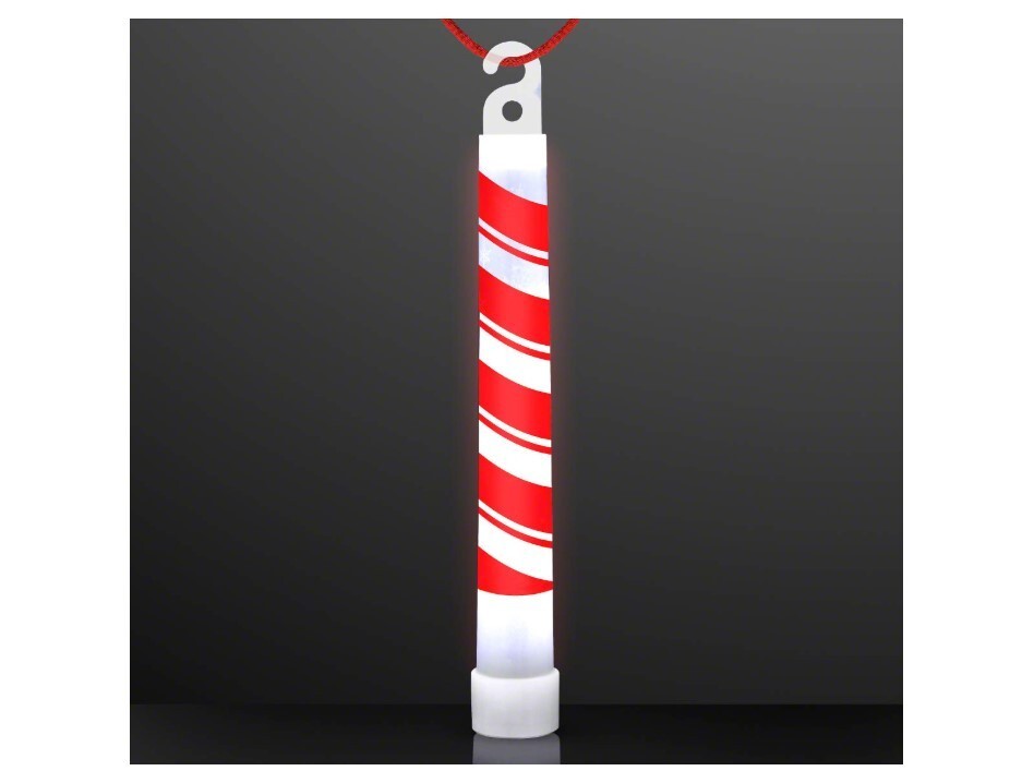 10 Pack Of 6 Inch Premium Bend & Shake Glow Sticks With Red Necklace Strings