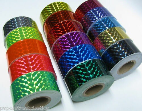 PRISM Holographic Tape, Pick Color + Size,  1/4" mosaic pattern, sticky tape