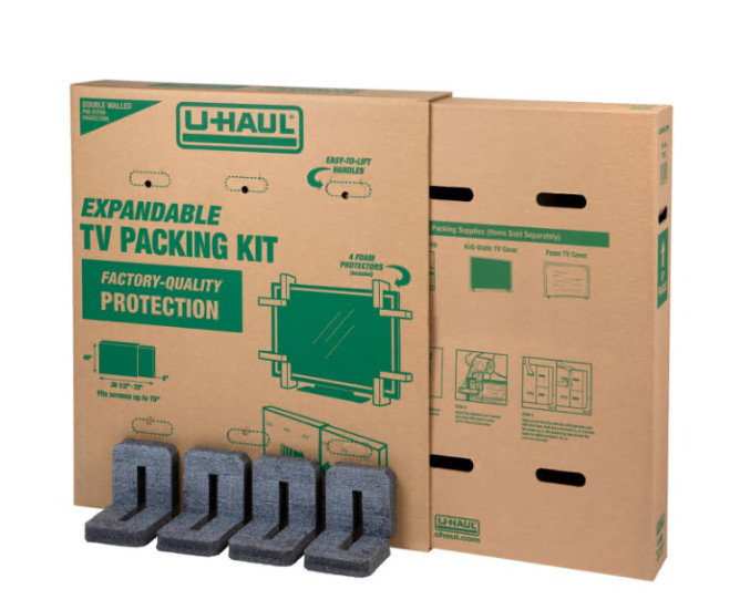 Heavy-Duty Expandable TV Moving Box - Large (32" - 70")