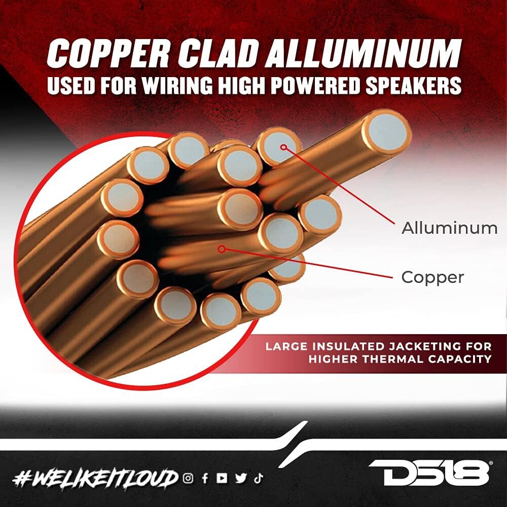 DS18 12-GA Ultra Flex CCA Speaker Wire 100 Ft