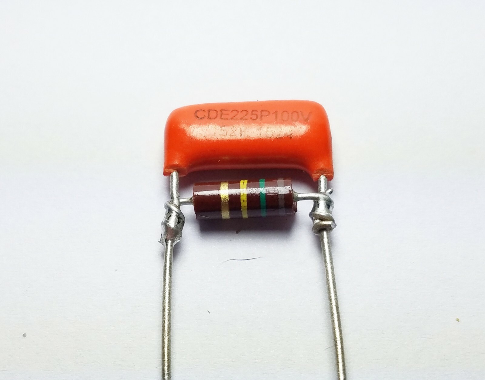 Treble Volume Bleed Circuit Kit .0015uf Orange drop cap 150k Allen Bradley 2pcs