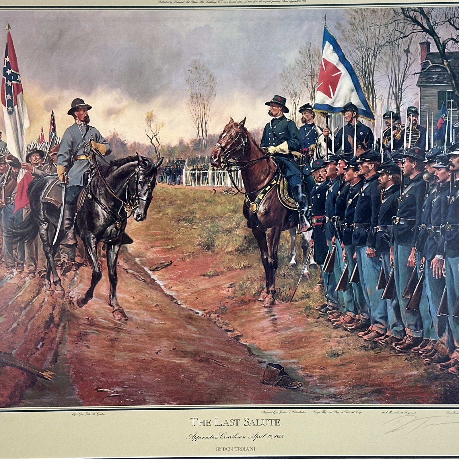 The Last Salute Don Troiani Limited Edition Civil War Framed Print Appomattox