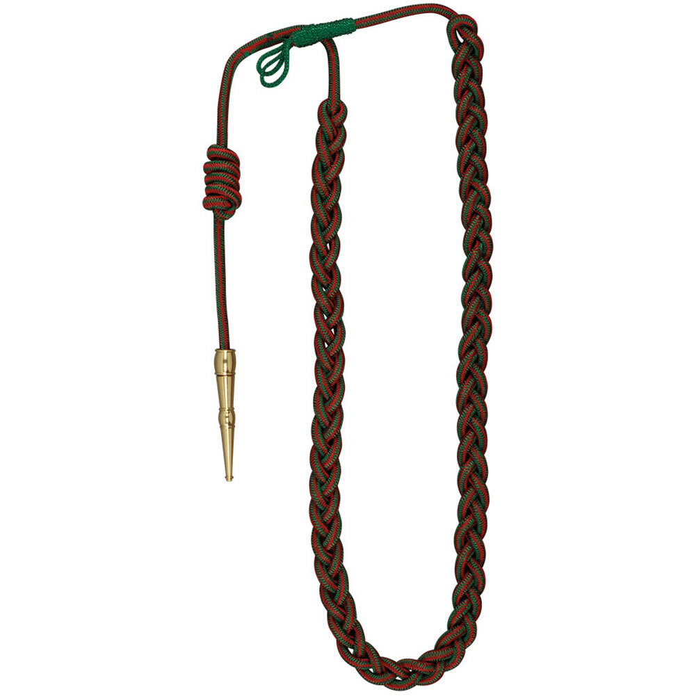 U.S. Army WWII French Fourragere with Gold Barrel and Tip