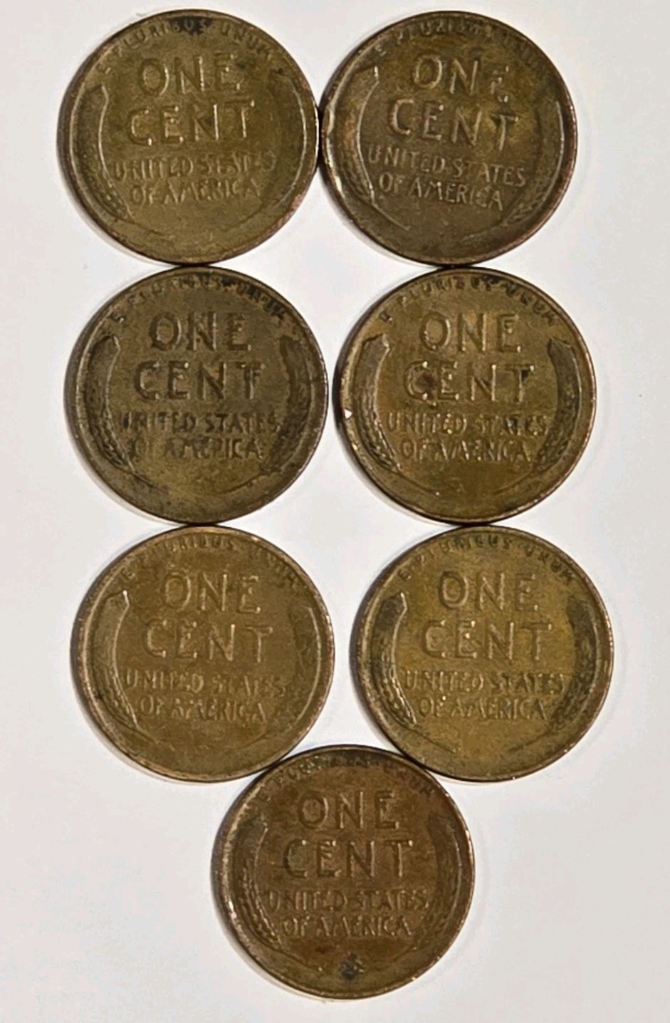 13230394208 SET OF 8 WHEAT PENNIES LINCOLN CENT COINS 1930-1939 PLAIN 86+ YZ OLD