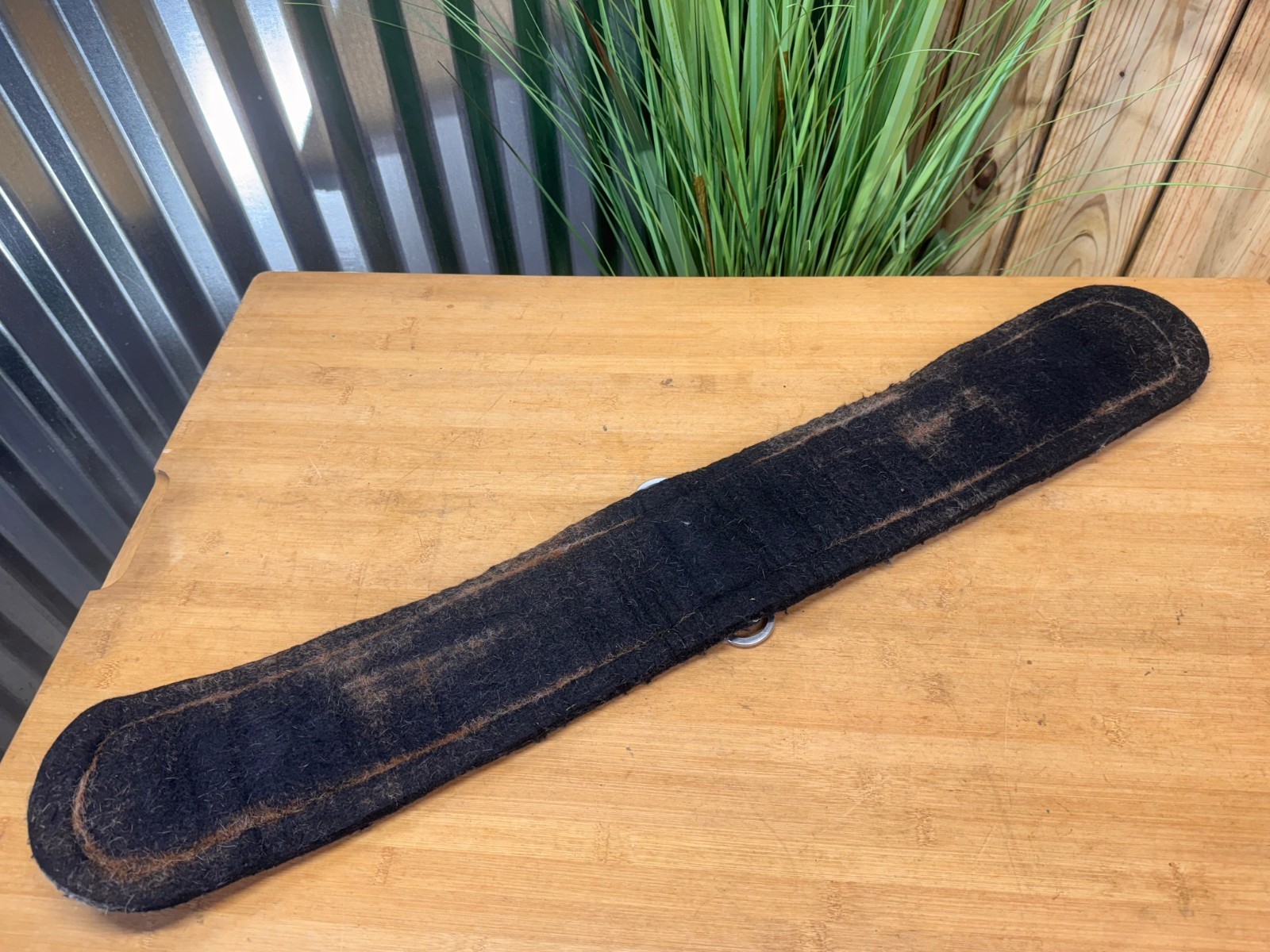 Weaver Smart Cinch Brown & Black Felt Western Horse Cinch Girth ~32"