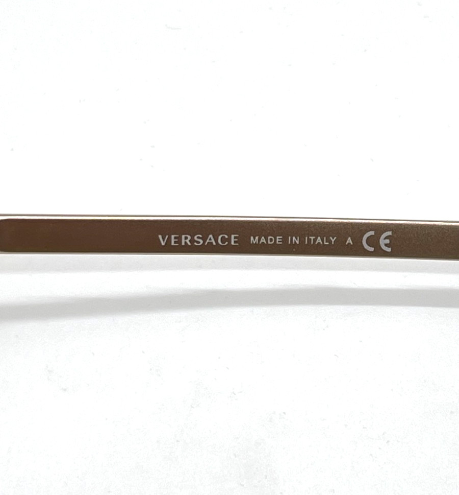 VERSACE 1251 1252 Women Eyeglasses 53-16-140 Pale Gold 100% Authentic