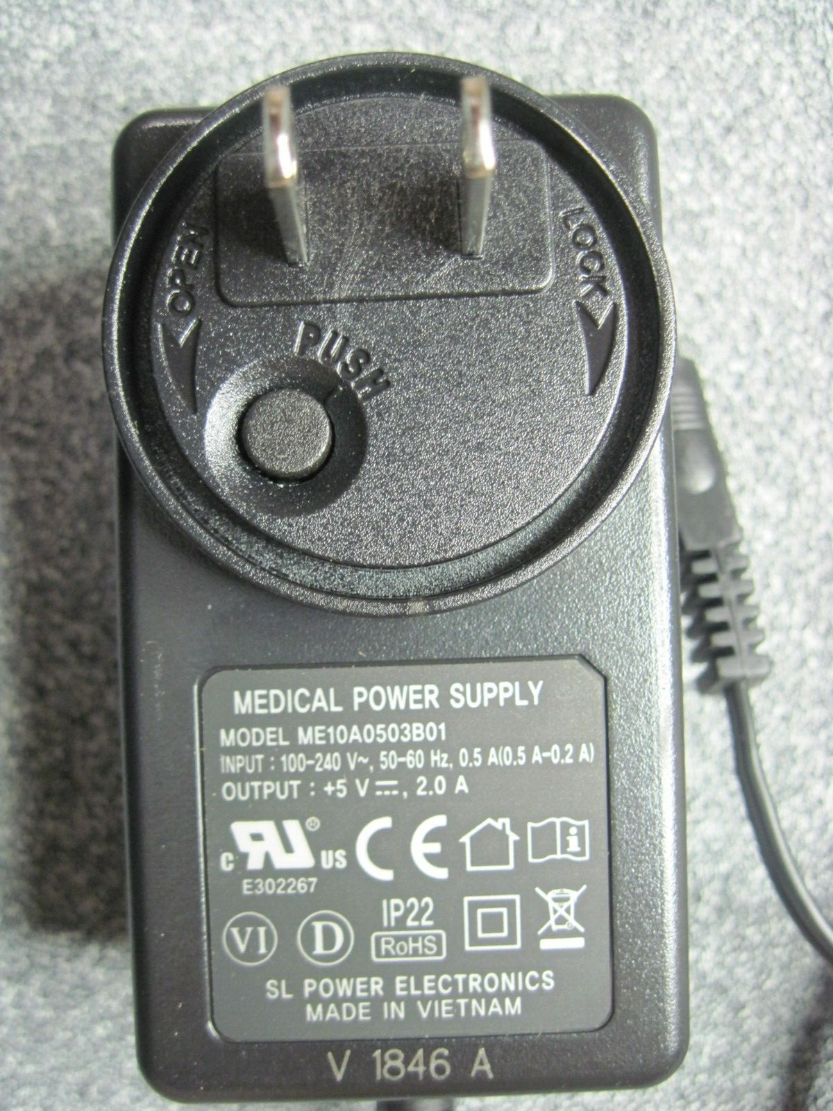 ME10A0503B01 SL POWER AC ADAPTER