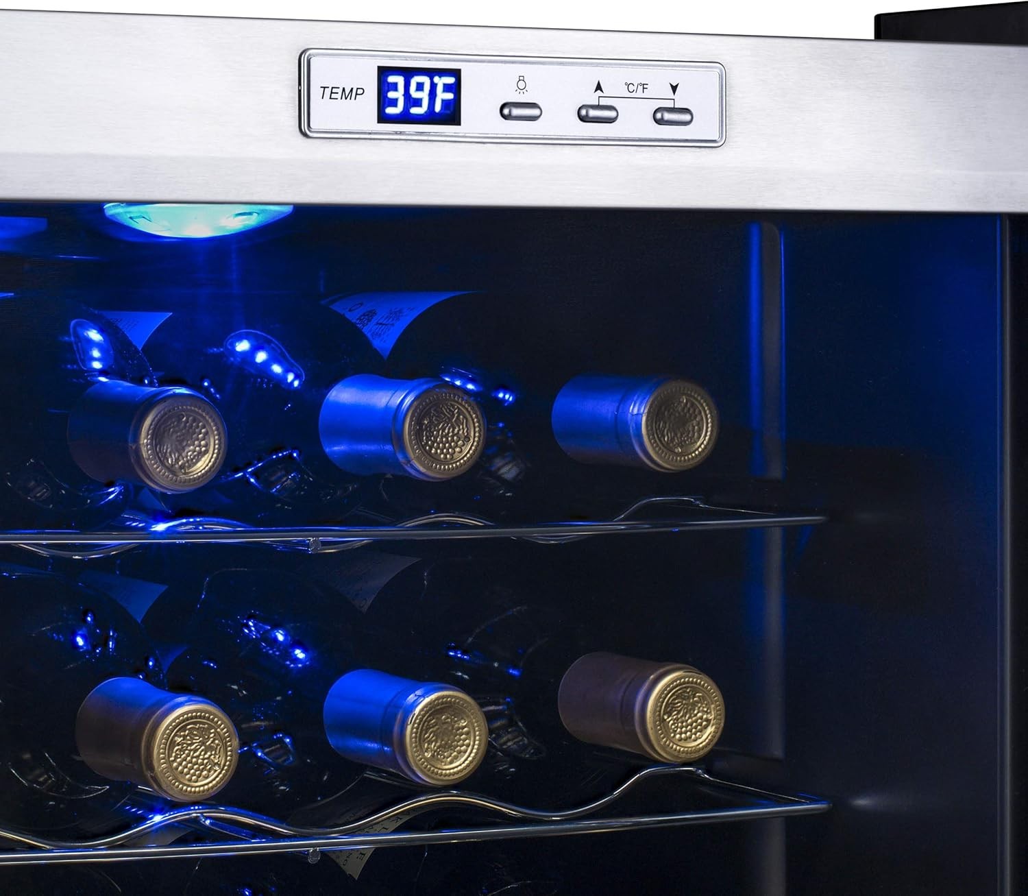 Newair AWC-270E-RB Freestanding Wine Fridge, 27 Bottles - Certified Refurbished