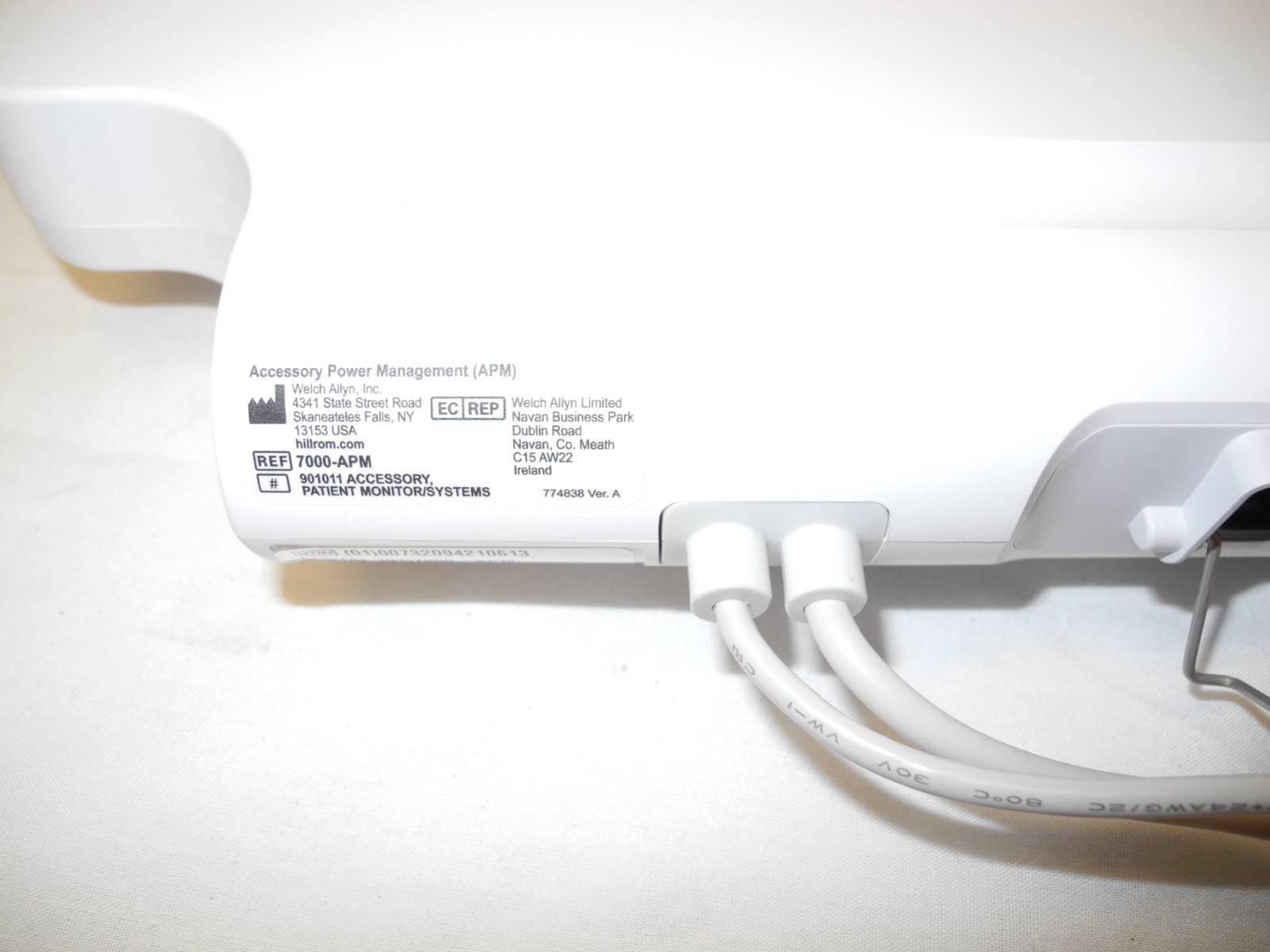 WELCH ALLYN 7000-APM POWER MANAGEMENT BASE, WORKING, NO BATTERY INCLUDED