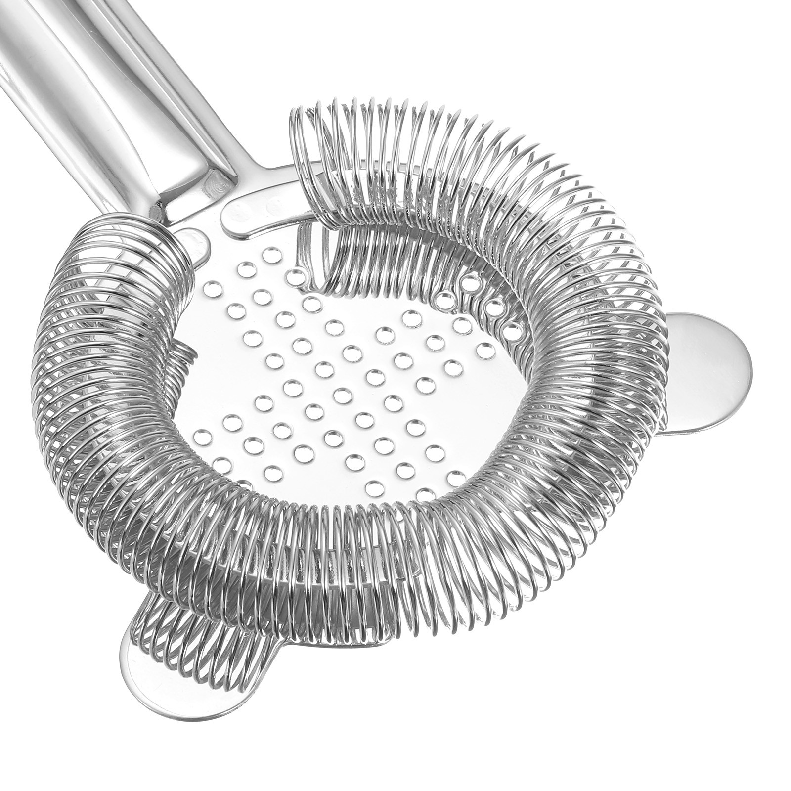 Cocktail Strainer, 1pcs Stainless Steel Bar Strainer for Drinks (Silver, 160mm)