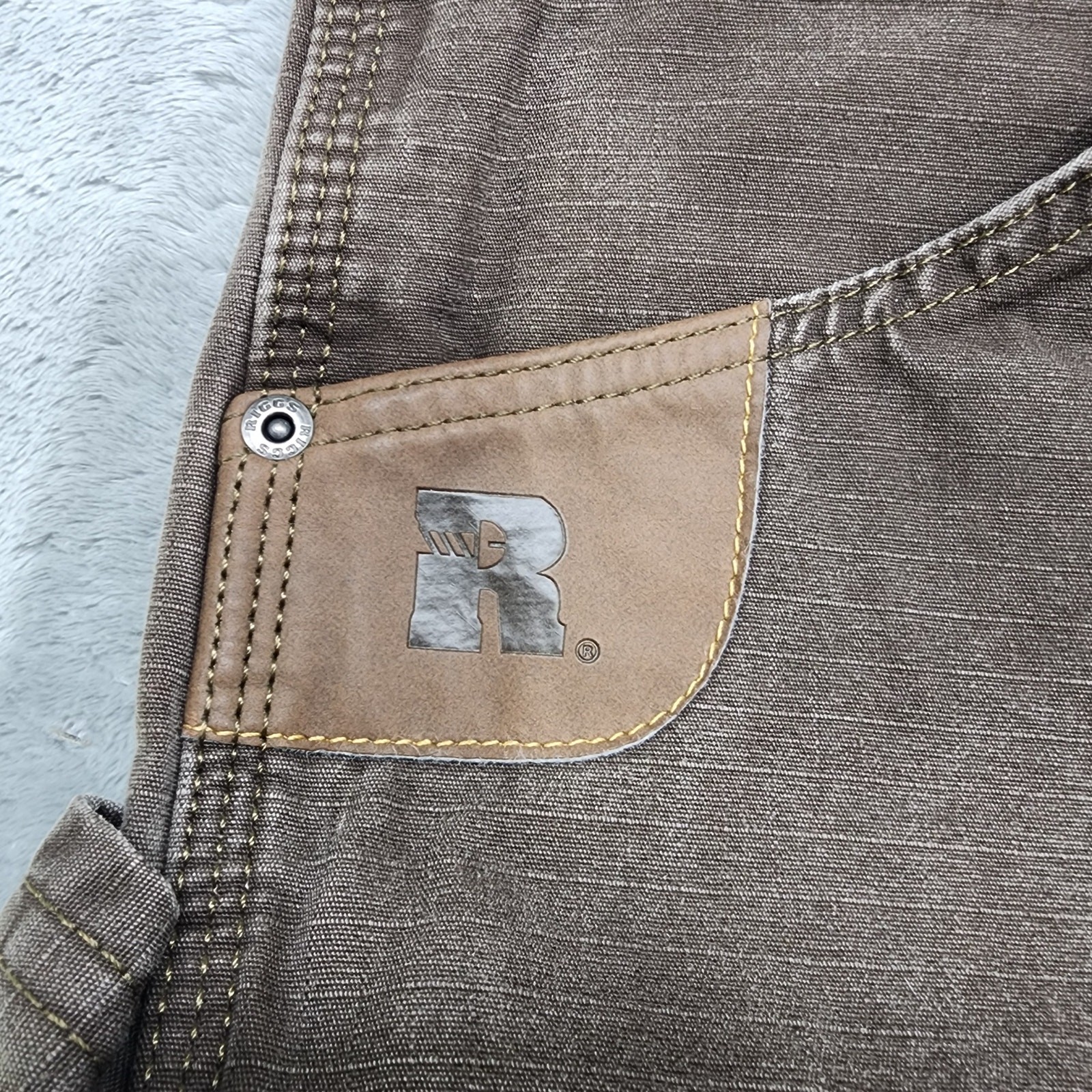 Vintage Wrangler Pants Mens 38x32 Brown Carpenter Double Knee Riggs Workwear