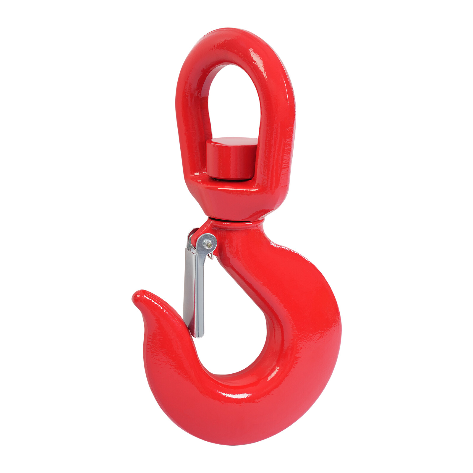 15T/33069.34lb Heavy Duty Swivel Lifting Hook Locking Swivel Hook w/Safety Latch