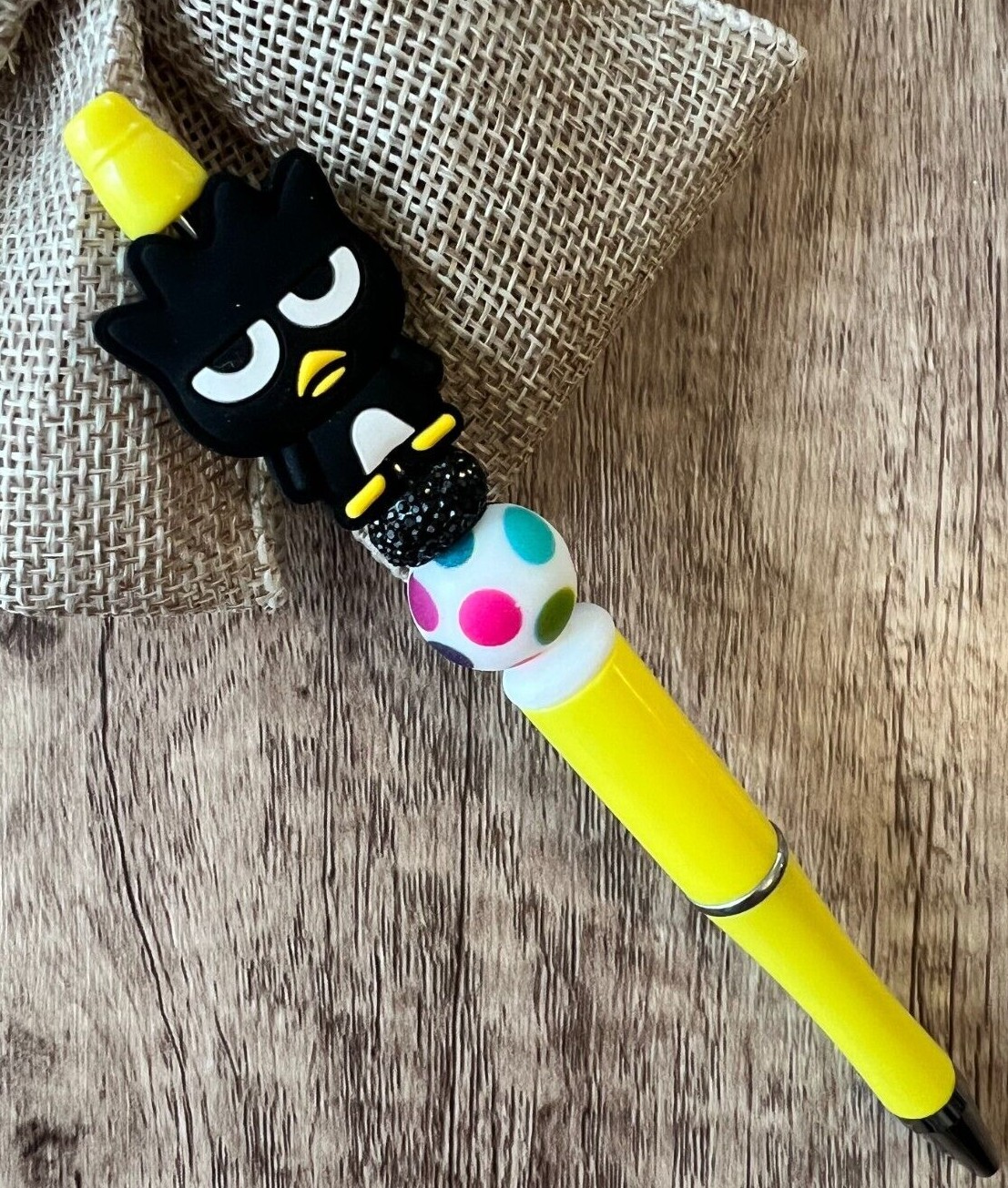 Custom beaded pen. Cute Sanrio characters! gifts, basket filler, journal, teen