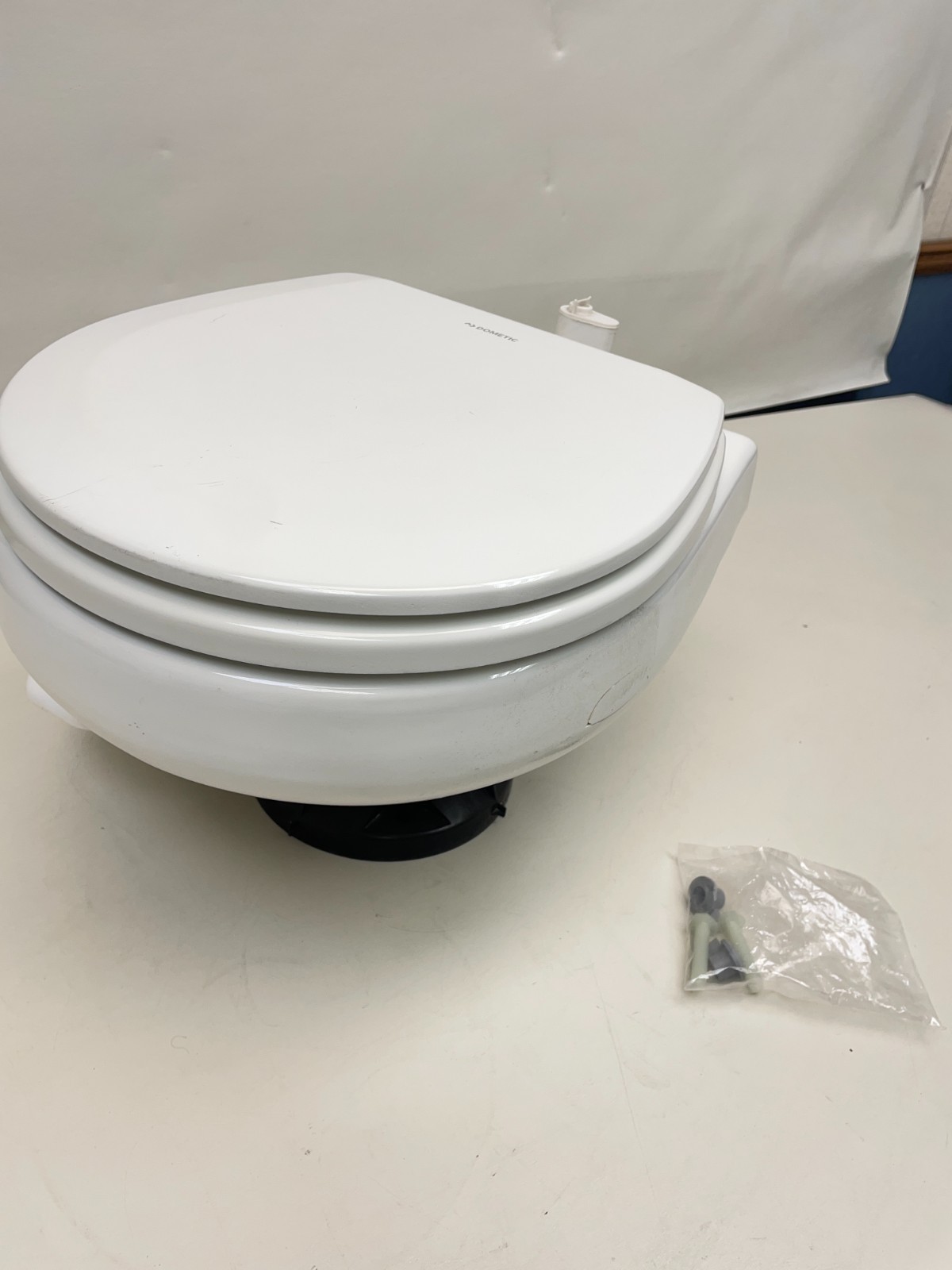 DOMETIC 312371101 SEALAND 711-M28 WHITE 700 SERIES GRAVITY DISCHARGE TOILET RV