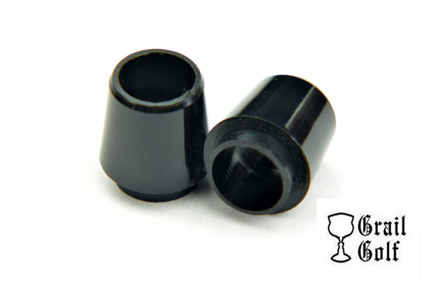 GRAIL GOLF NEW PREM BLK "COLLARED" IRON FERRULES TAPER TIP .355 .50" .545OD LOT